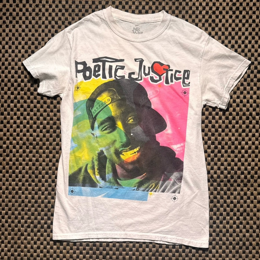 Poetic Justice Better Just Ice Graphic T Shirt Mens Small White Streetwear Tee
